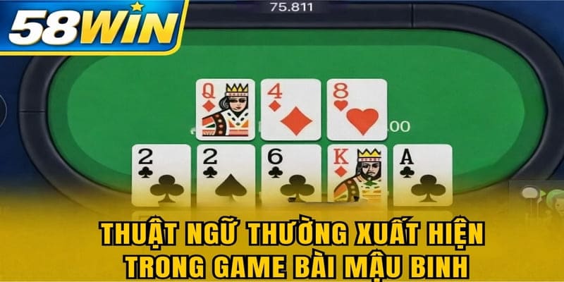 Thuật ngữ thường xuất hiện trong game bài mậu binh